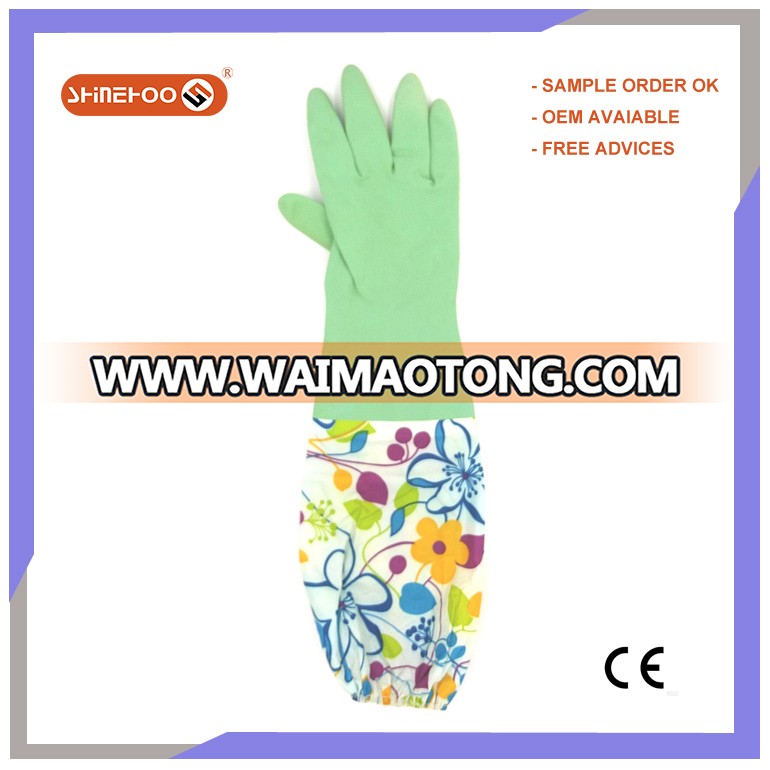 SHINEHOO Long Latex Protective Gloves Waterproof